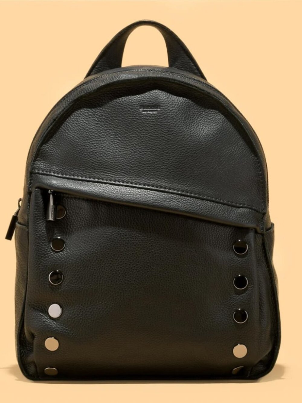 Hammitt Los Angeles SHANE Black Leather Backpack Gunmetal